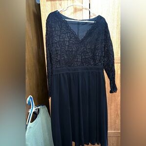 Elegant Black Lace Dress
